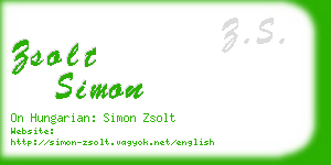 zsolt simon business card